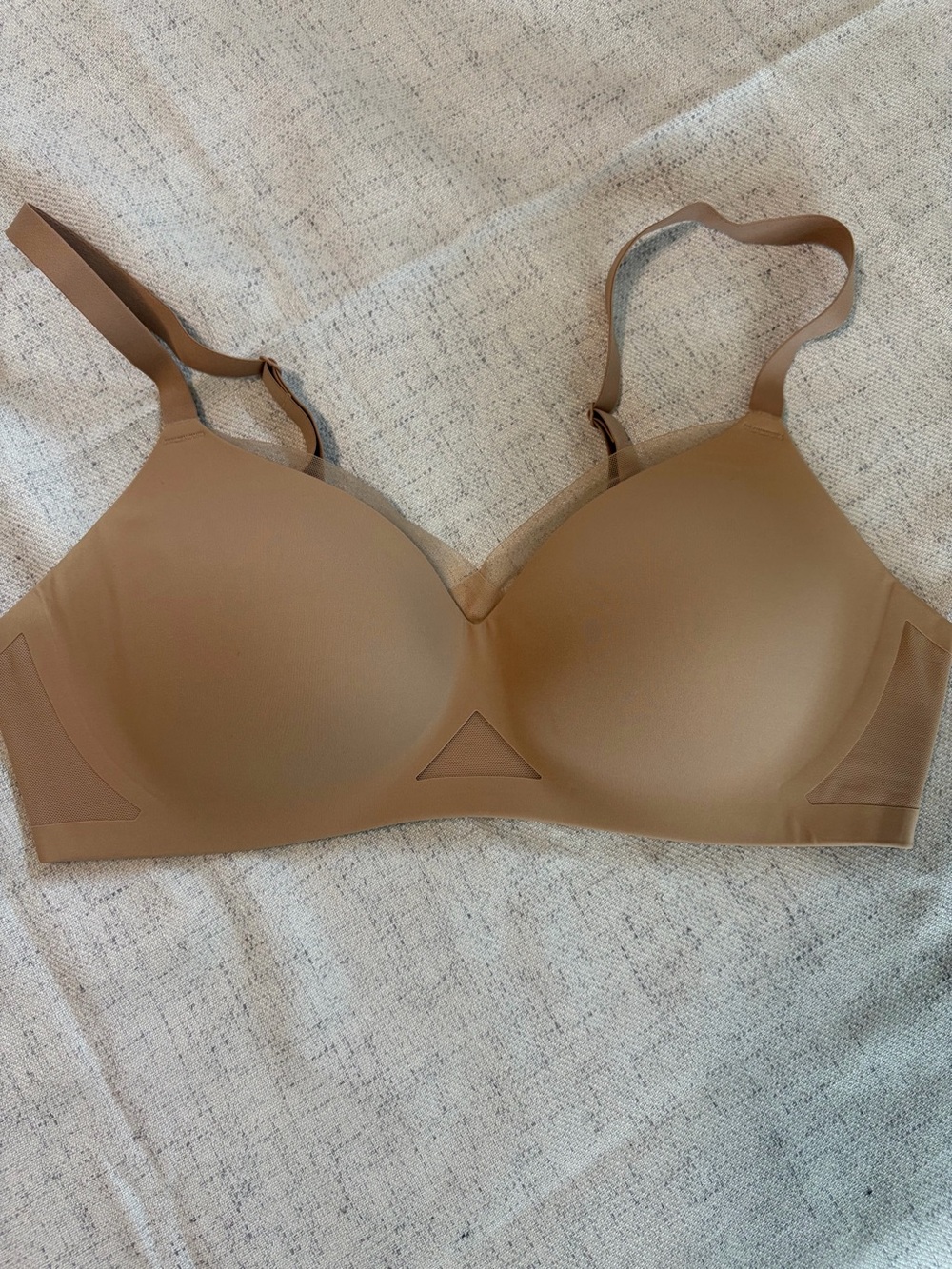 Honeylove Crossover Contour Wireless Nude Comfy T-Shirt Bra 34C - Picture 5 of 7